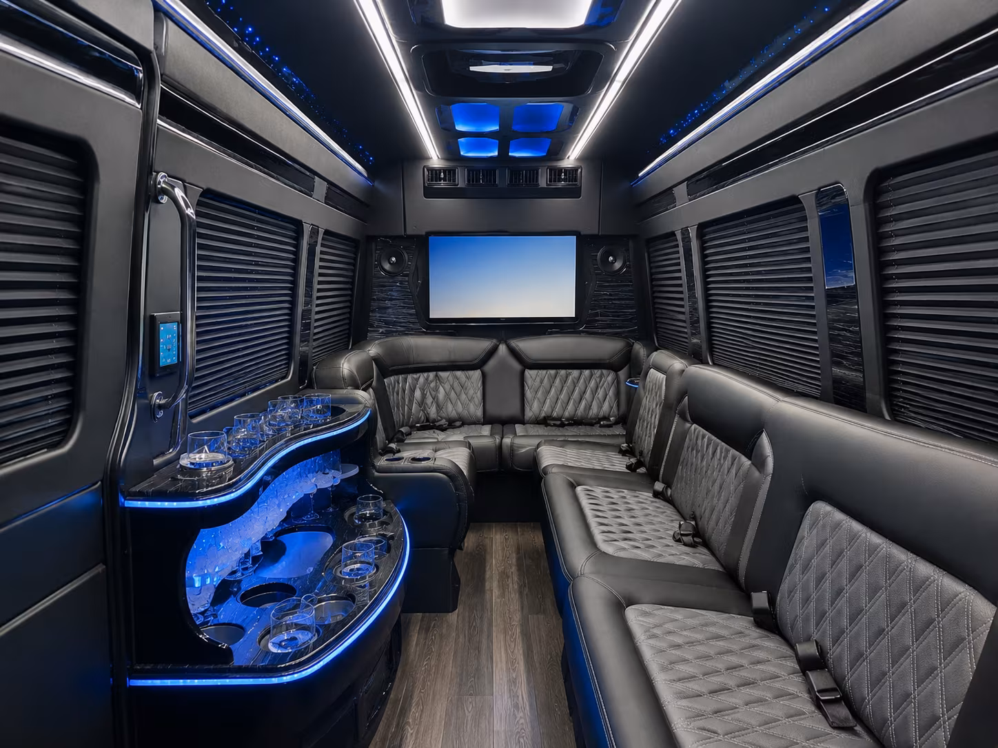 bus rental options for modesto trips