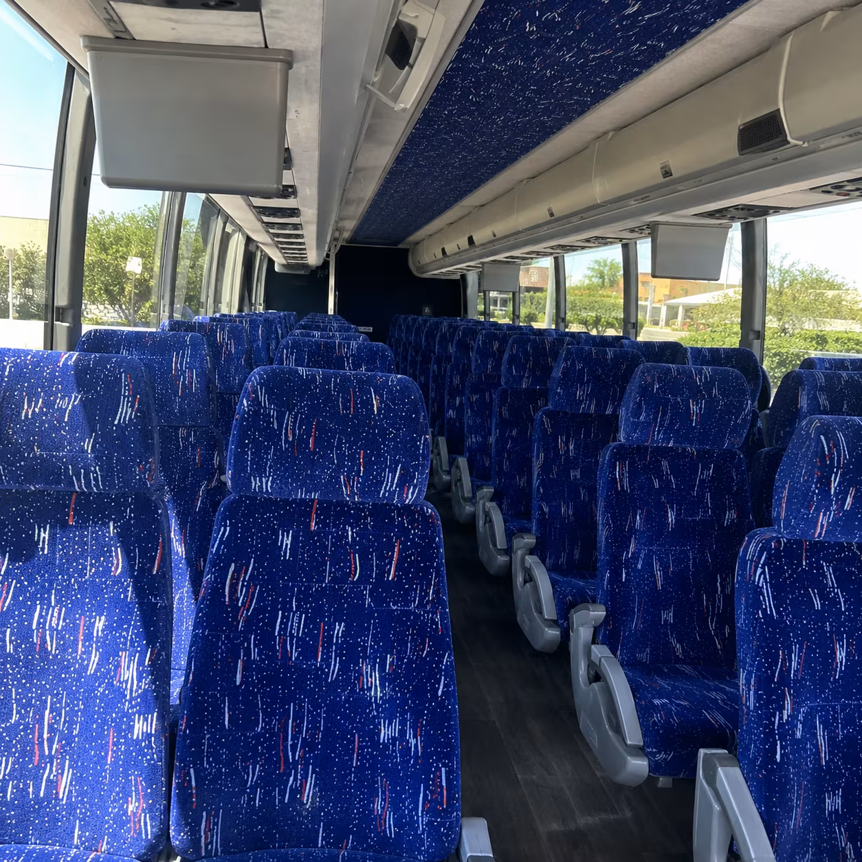 modesto bus rental service area