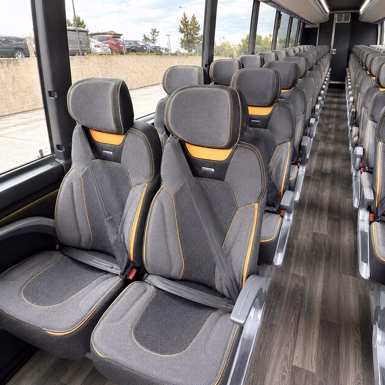 modesto charter bus services interior