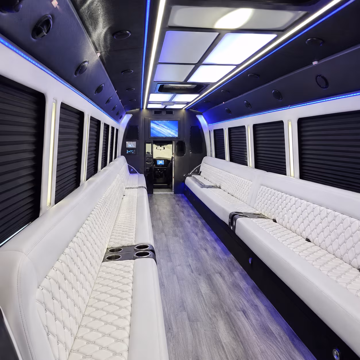 modesto corporate retreat shuttle bus rentals